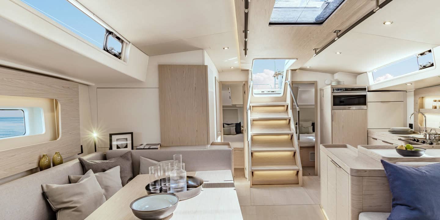 Oceanis Yacht 54 living room
