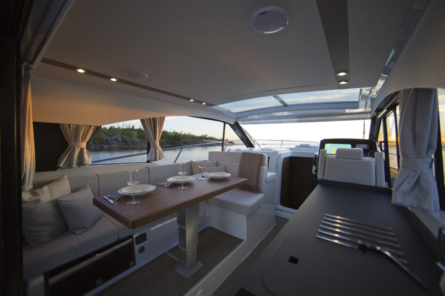 Grandezza 37 CA kitchen motorboat to sale Geneva boats