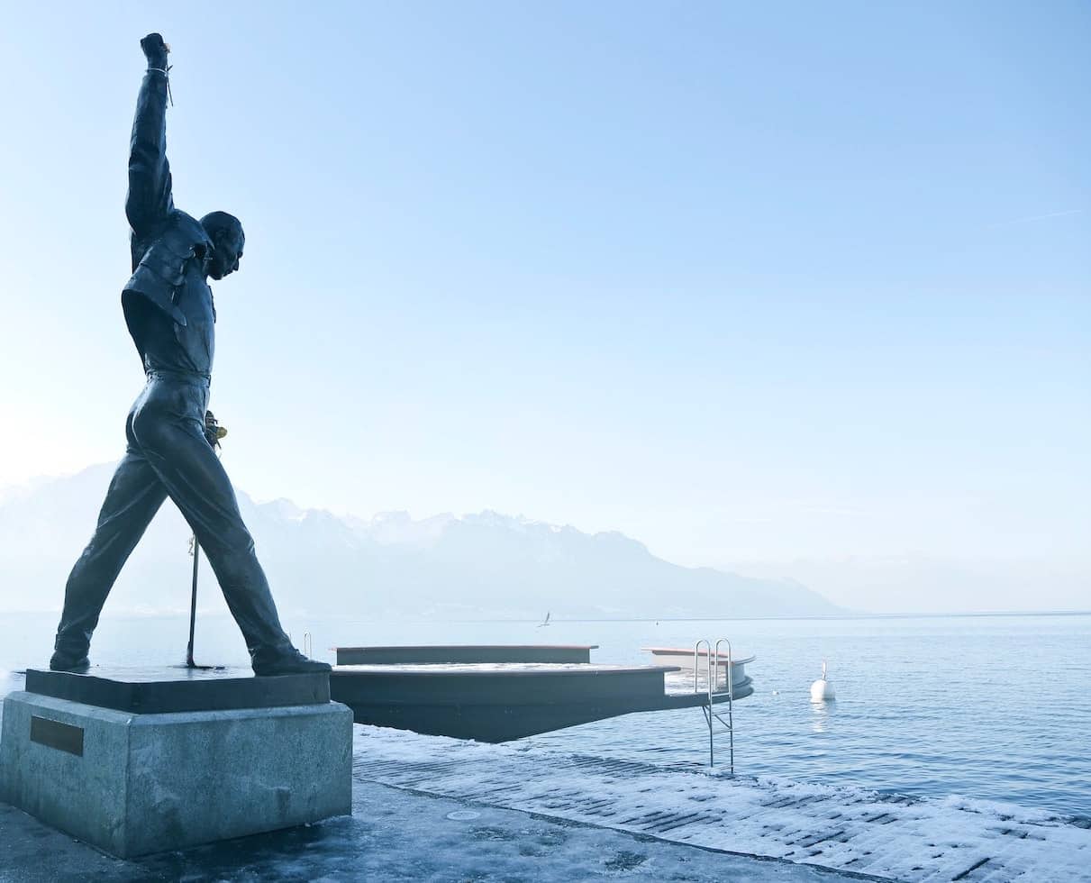 Statue de Freddie Mercury à Montreux