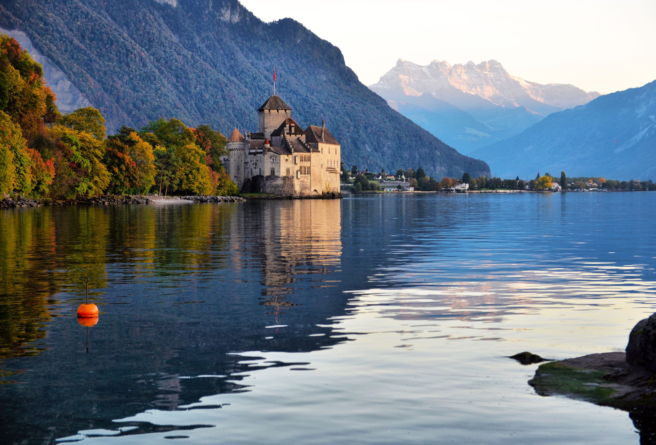 Château de Chillon au bord du lac Léman