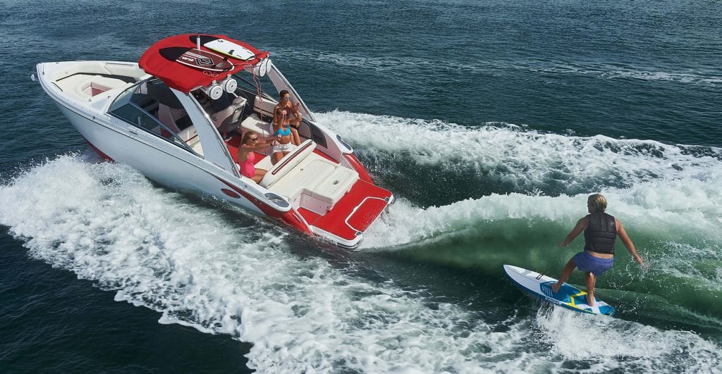 Wakesurf on Lake Geneva | Boat & Yacht Rentals & Sales | Genevaboats