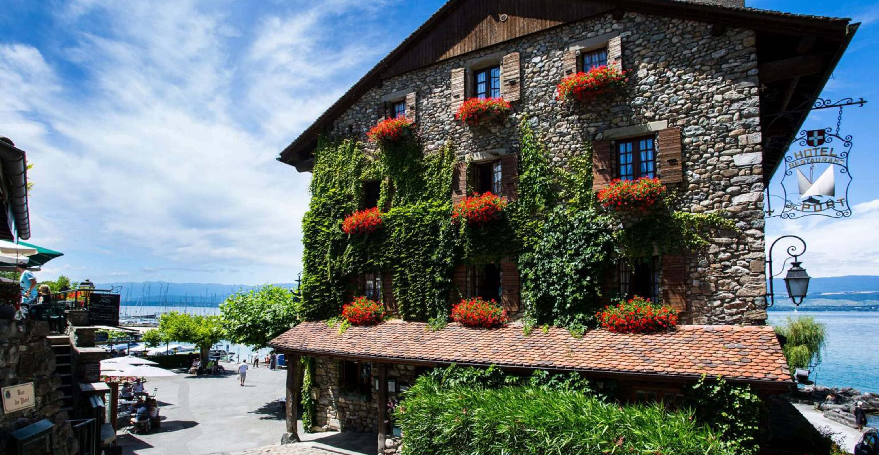 Hôtel du port à Yvoire, France
