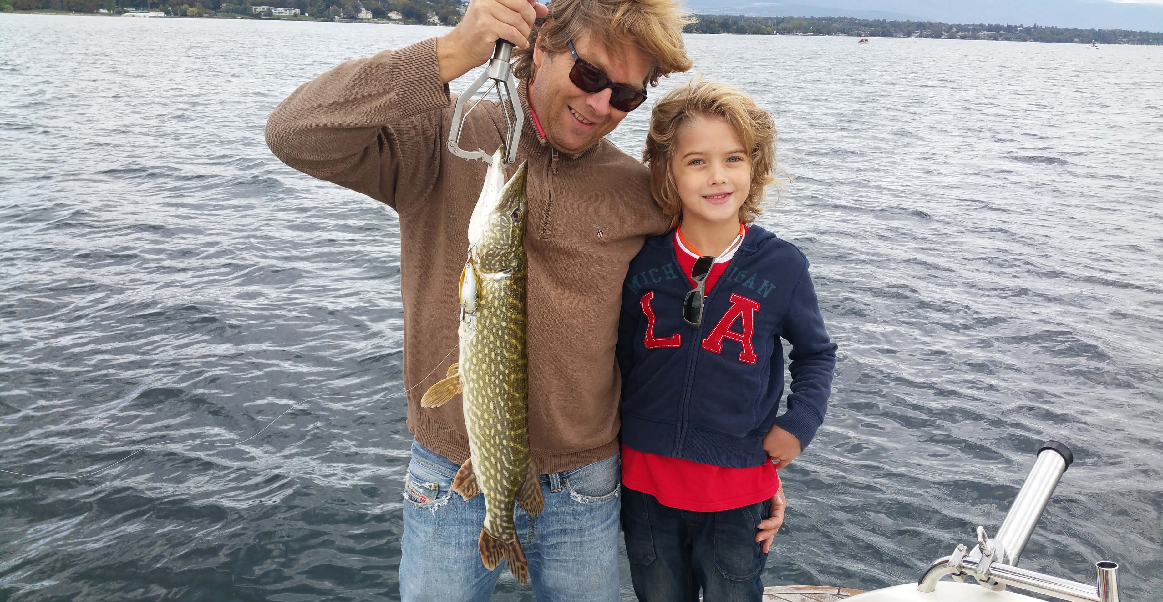 Fishing on Lake Geneva