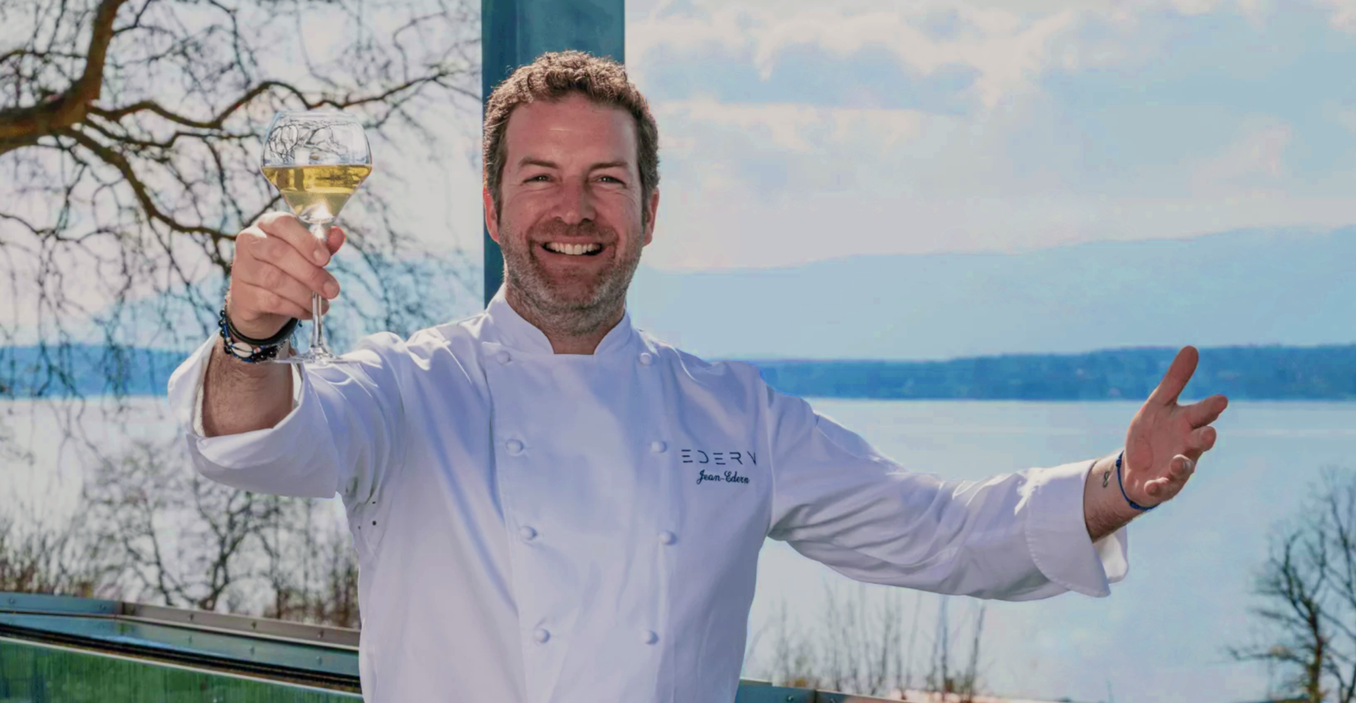 Jean-Edern, chef of Le Floris restaurant in Anières - Geneva Boats